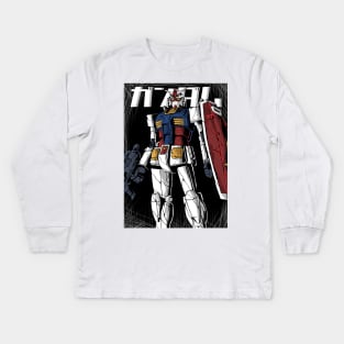 gundam rx 78 Kids Long Sleeve T-Shirt